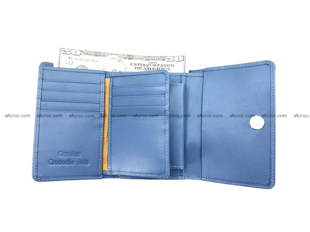 Women’s crocodile skin trifold wallet with coin compartment 1827 Foto 4