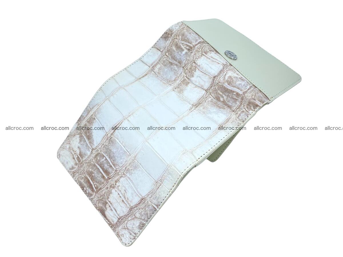 Women’s crocodile skin trifold wallet with coin compartment 1833 Foto 2
