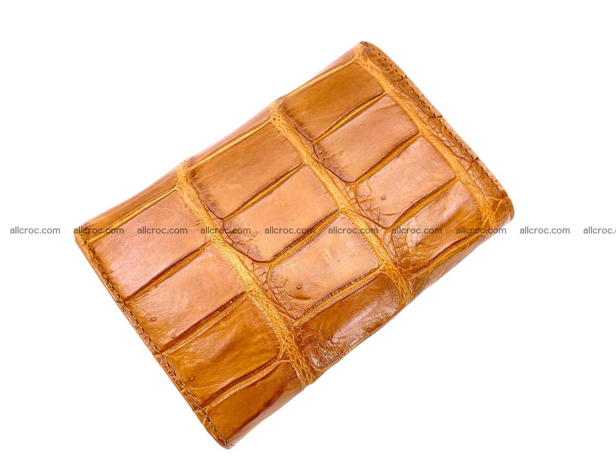 Women’s crocodile skin trifold wallet with coin compartment 1835 Foto 1