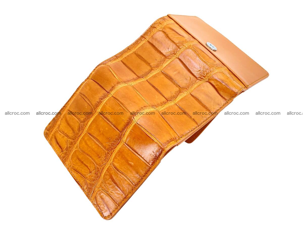 Women’s crocodile skin trifold wallet with coin compartment 1835 Foto 2