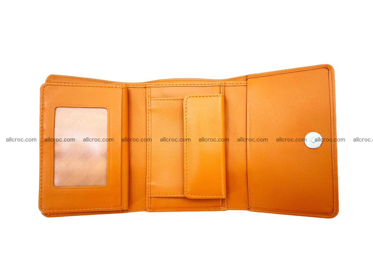 Women’s crocodile skin trifold wallet with coin compartment 1835 Foto 4