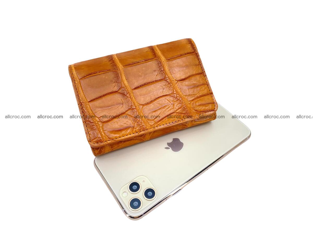Women’s crocodile skin trifold wallet with coin compartment 1835 Foto 3