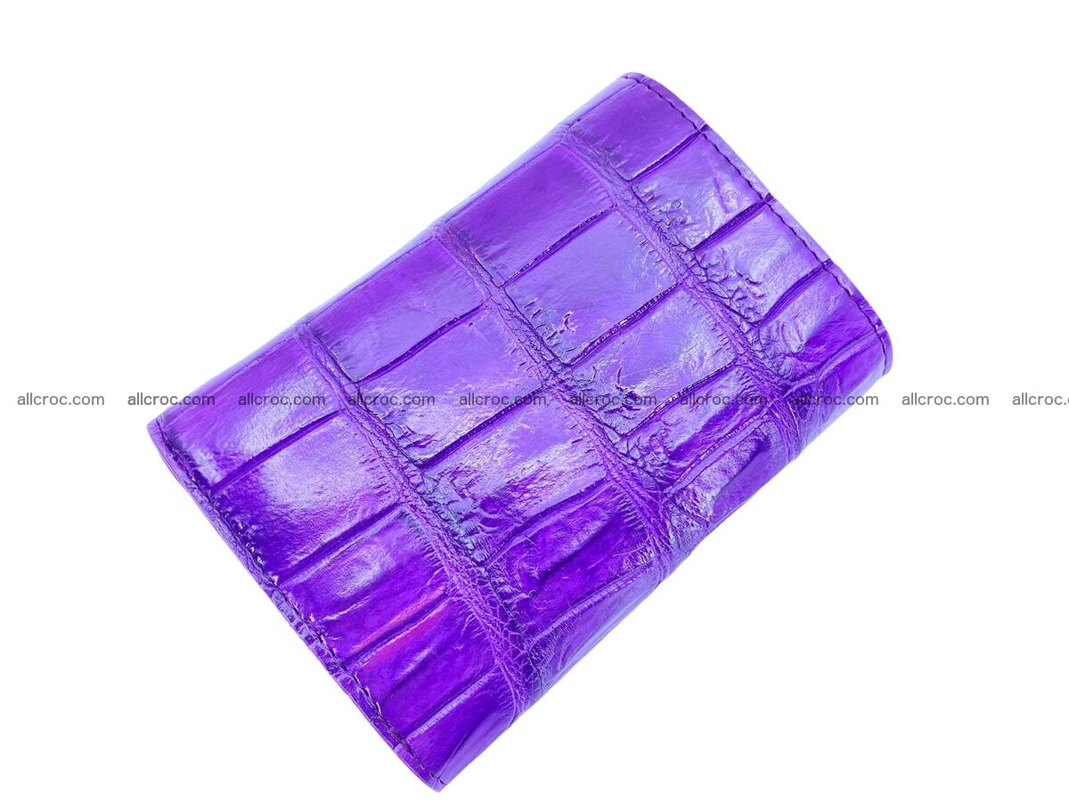 Women’s crocodile skin trifold wallet with coin compartment 1840 Foto 1