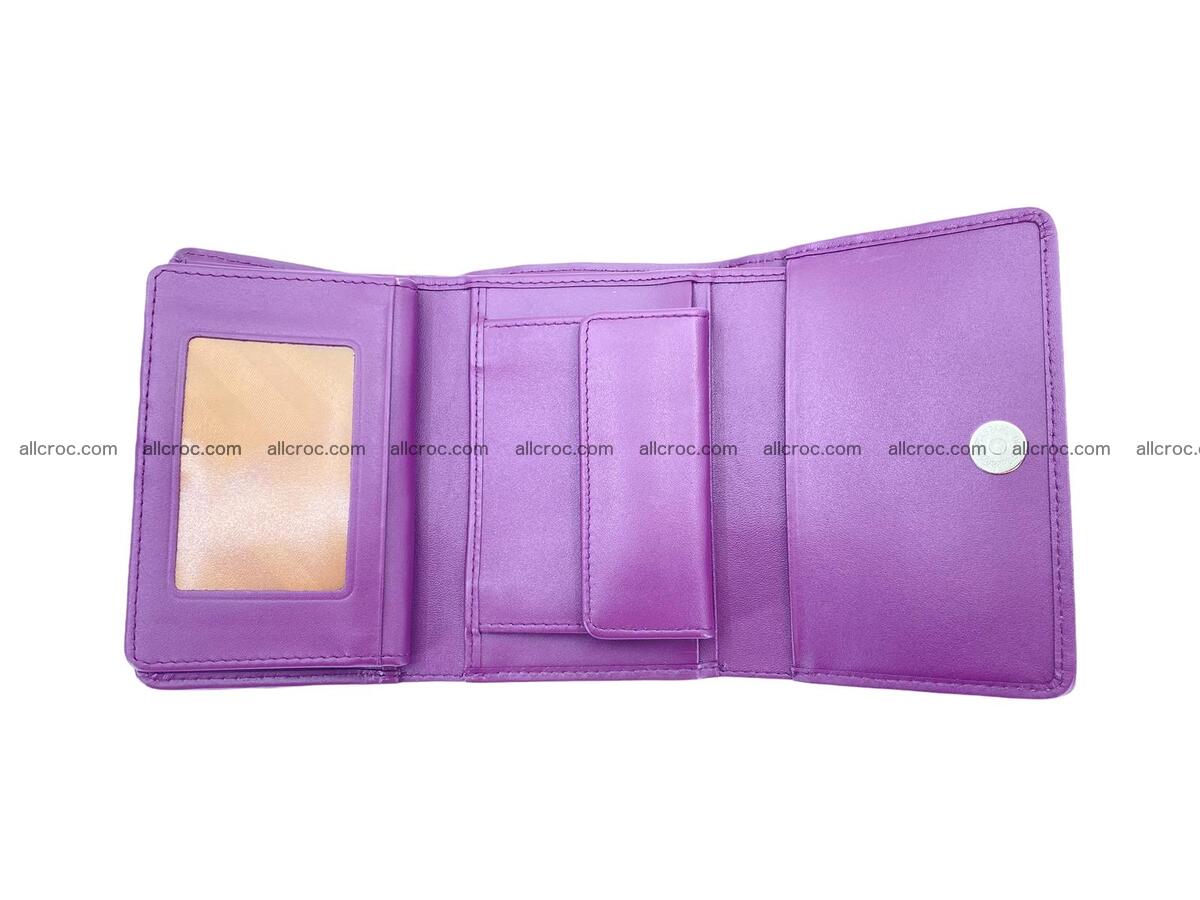 Women’s crocodile skin trifold wallet with coin compartment 1840 Foto 4