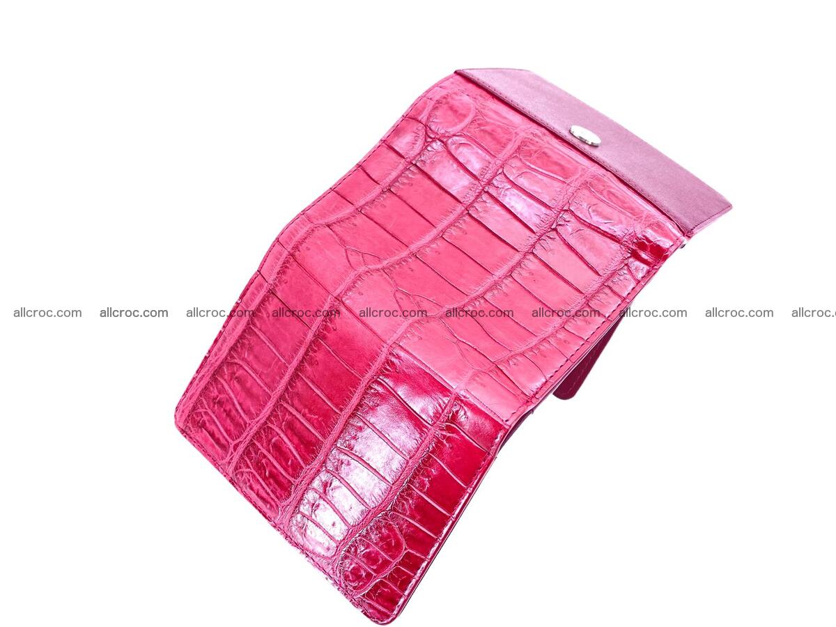 Women’s crocodile skin trifold wallet with coin compartment 1842 Foto 2