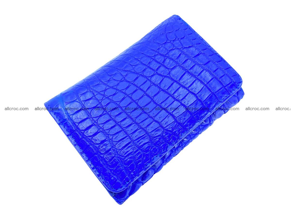 Women’s crocodile skin trifold wallet with coin pocket 1776 Foto 0