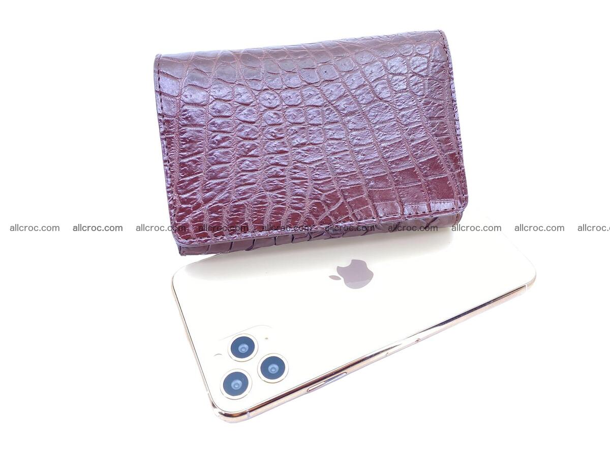Women’s crocodile skin trifold wallet with coin pocket 1783 Foto 3
