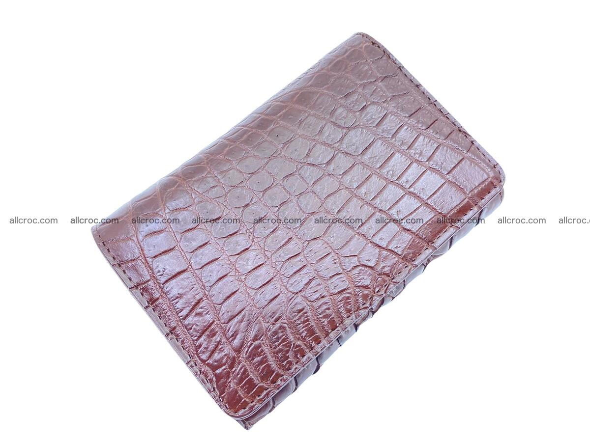 Women’s crocodile skin trifold wallet with coin pocket 1783 Foto 0