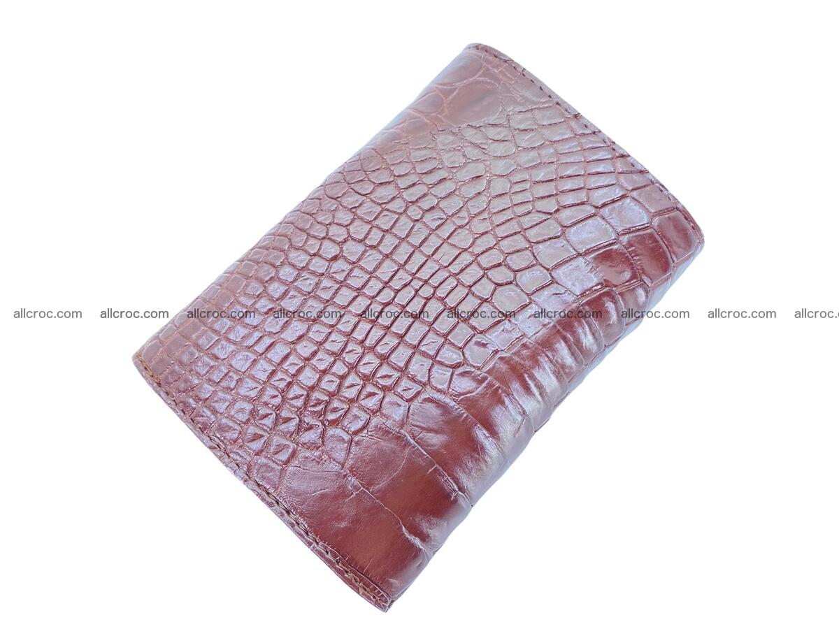 Women’s crocodile skin trifold wallet with coin pocket 1783 Foto 1