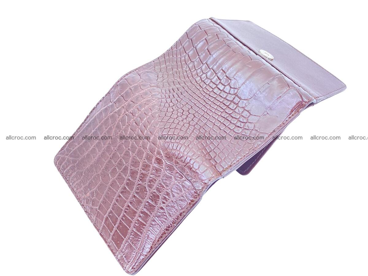 Women’s crocodile skin trifold wallet with coin pocket 1783 Foto 2