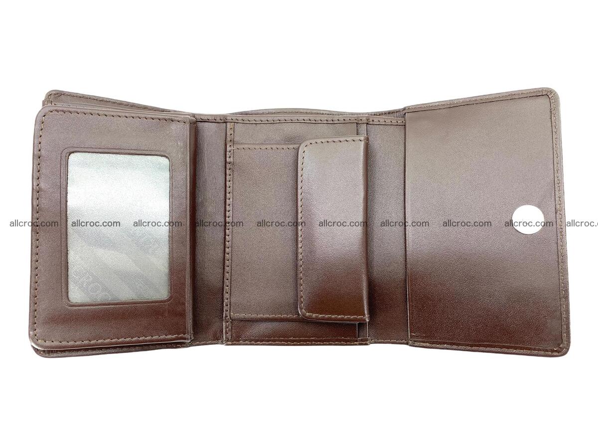 Women’s crocodile skin trifold wallet with coin pocket 1783 Foto 5