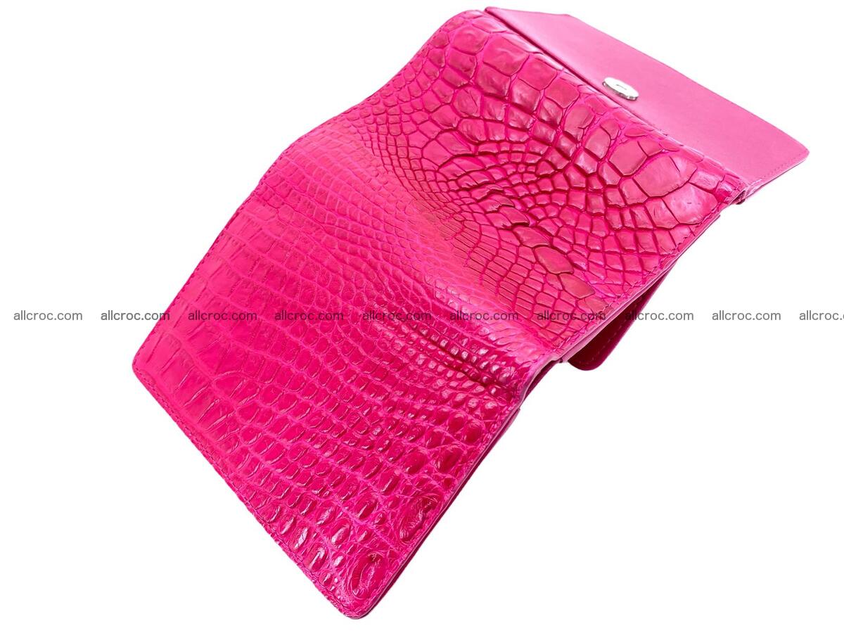 Women’s crocodile skin trifold wallet with coin pocket 1778 Foto 3