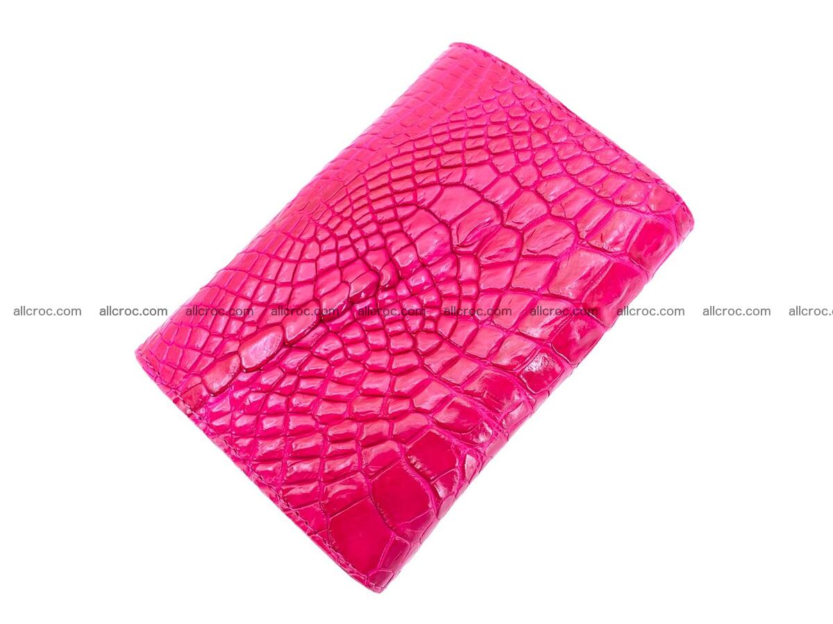 Women’s crocodile skin trifold wallet with coin pocket 1778 Foto 1