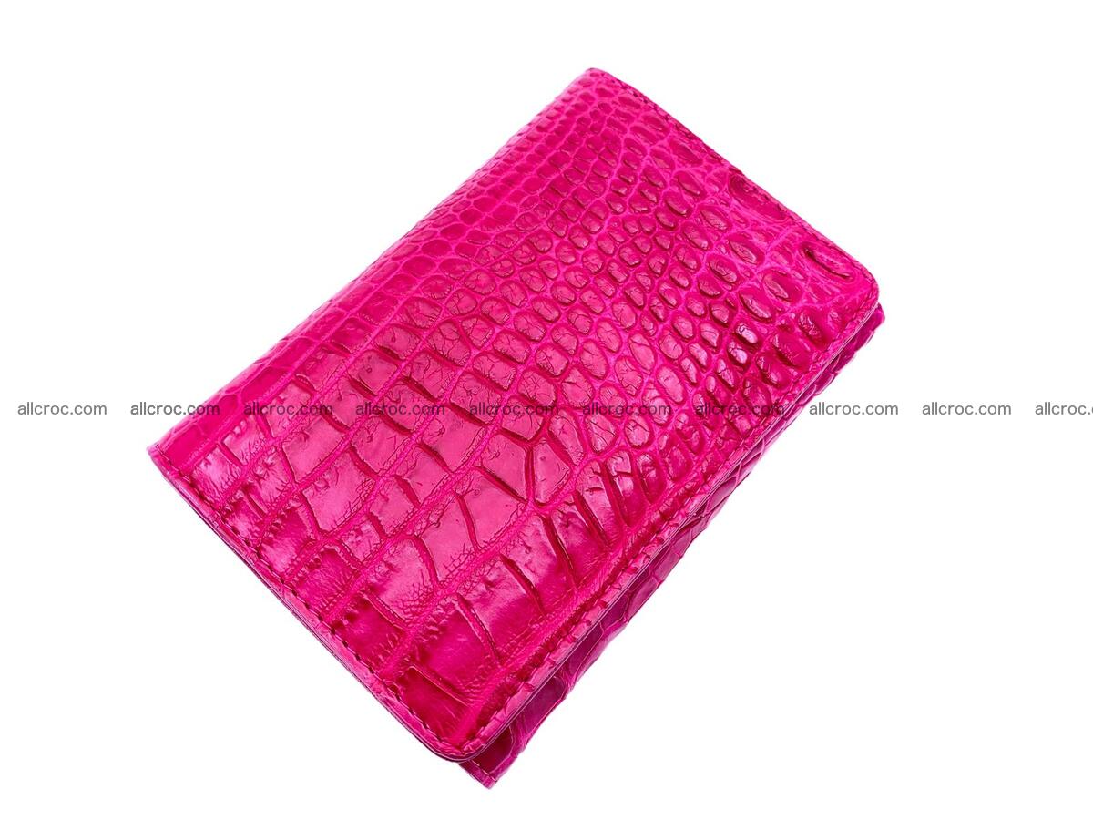 Women’s crocodile skin trifold wallet with coin pocket 1778 Foto 0
