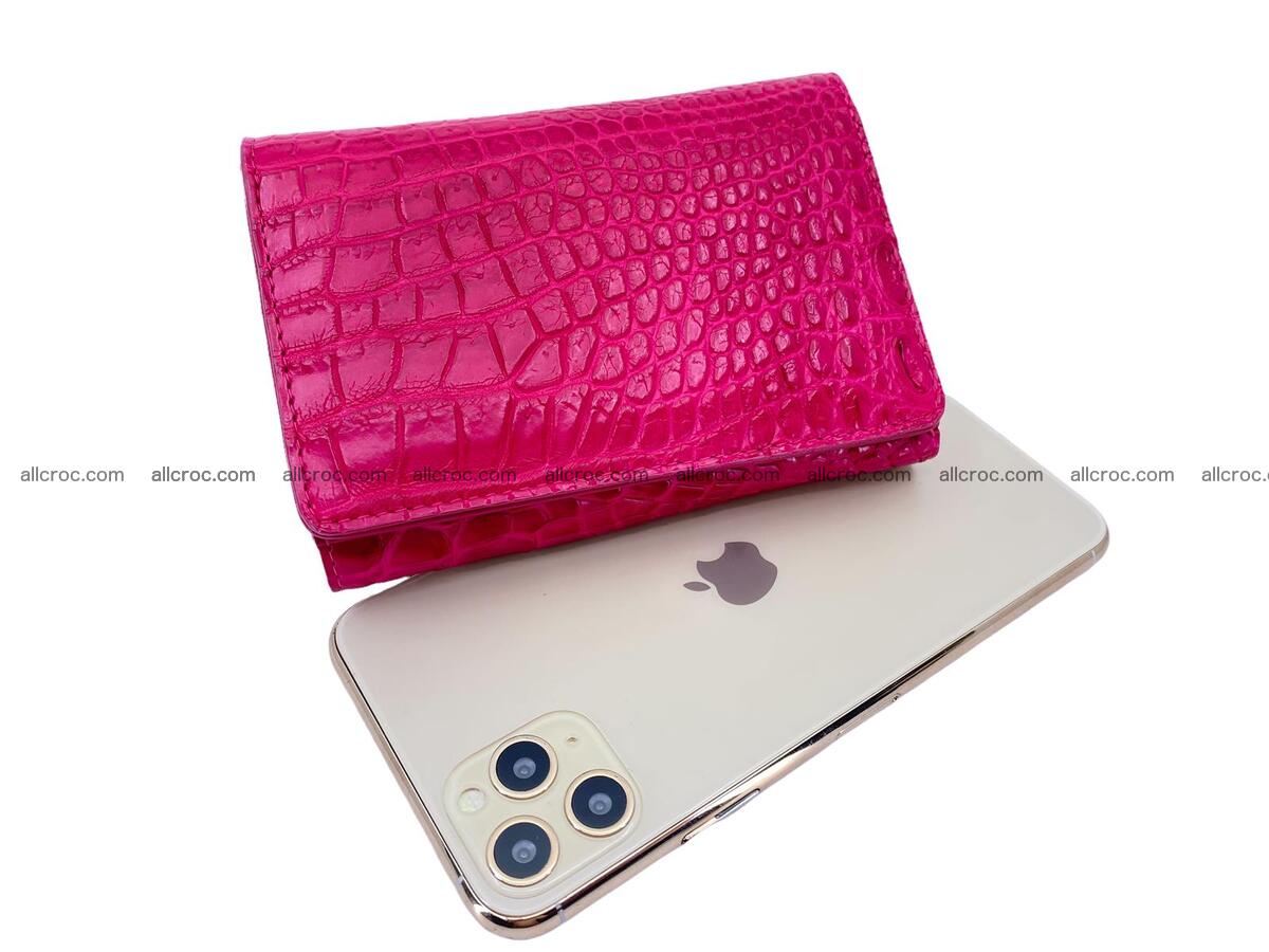 Women’s crocodile skin trifold wallet with coin pocket 1778 Foto 2
