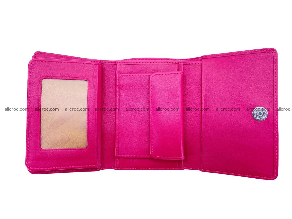 Women’s crocodile skin trifold wallet with coin pocket 1778 Foto 4