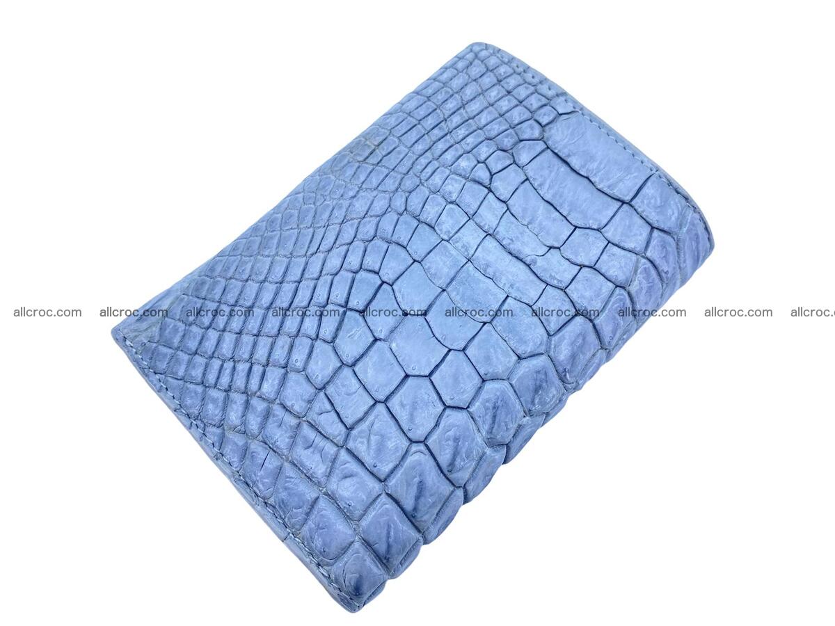 Women’s crocodile skin trifold wallet with coin pocket 1786 Foto 1