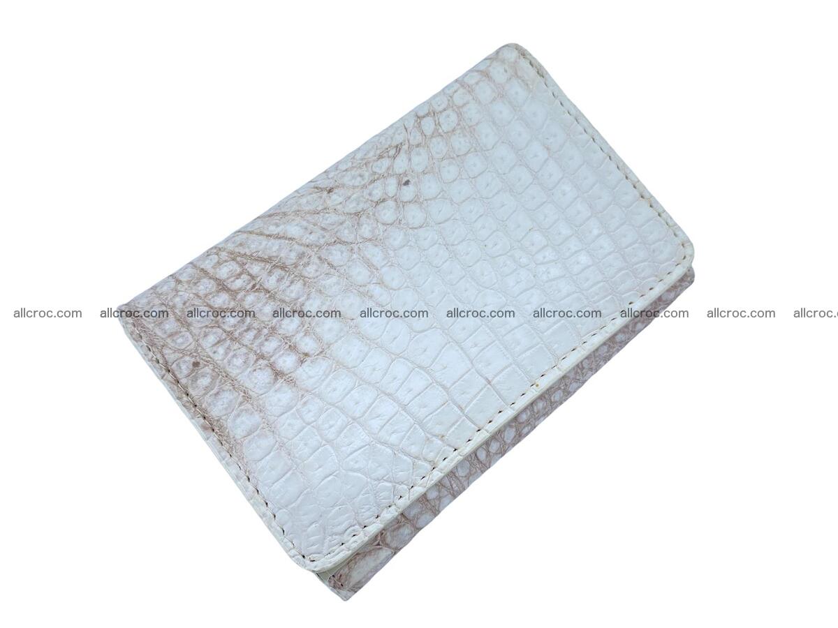 Women’s crocodile skin trifold wallet with coin pocket 1774 Foto 0