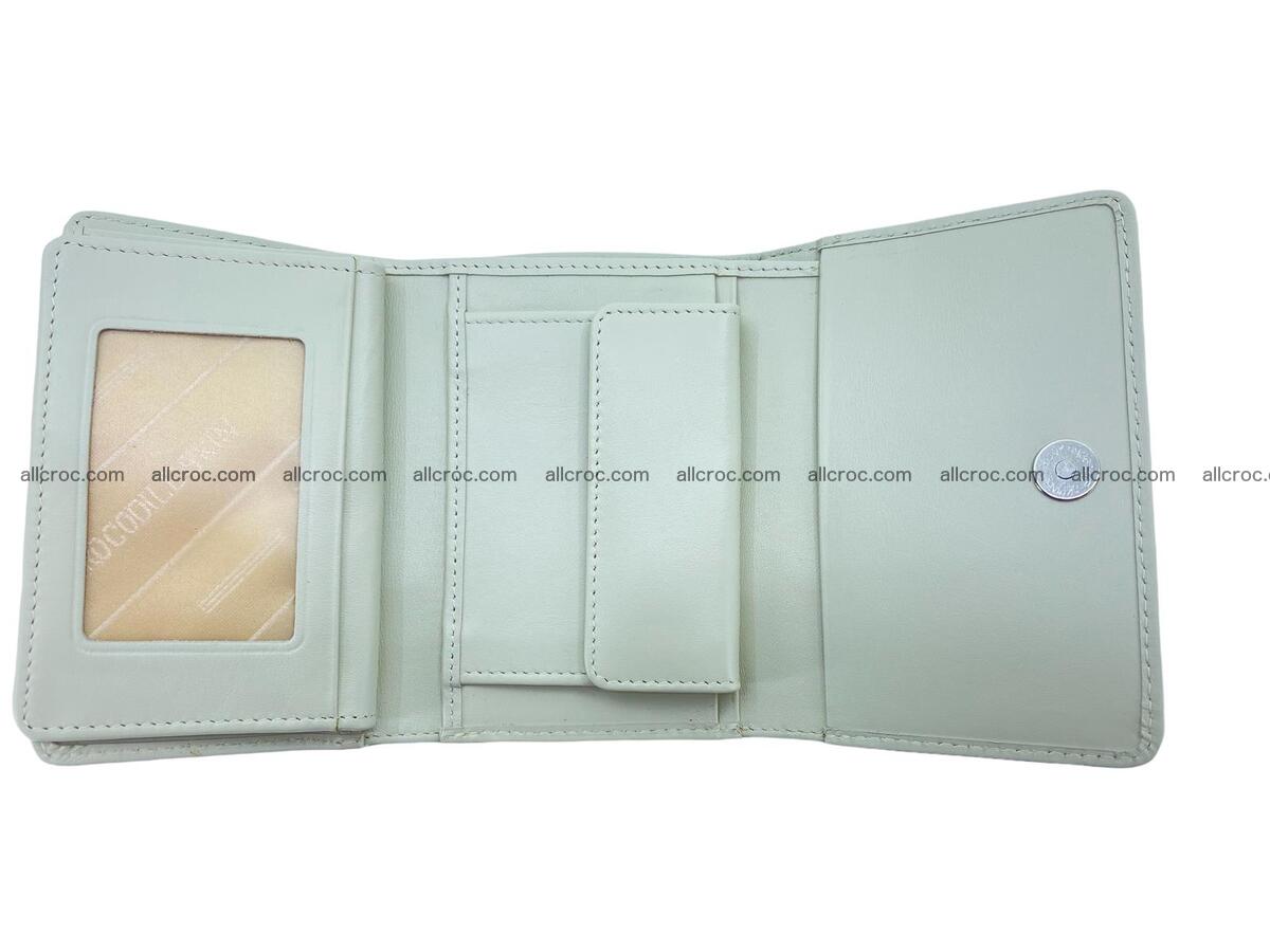 Women’s crocodile skin trifold wallet with coin pocket 1774 Foto 5