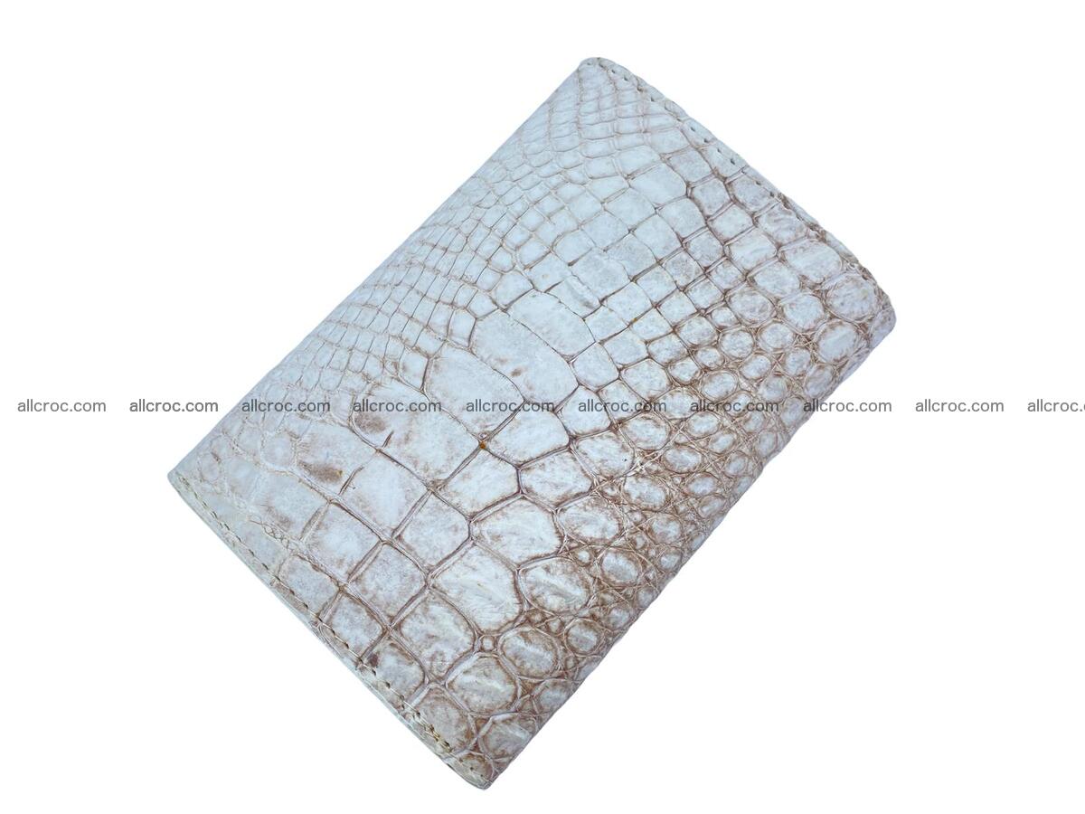 Women’s crocodile skin trifold wallet with coin pocket 1774 Foto 1