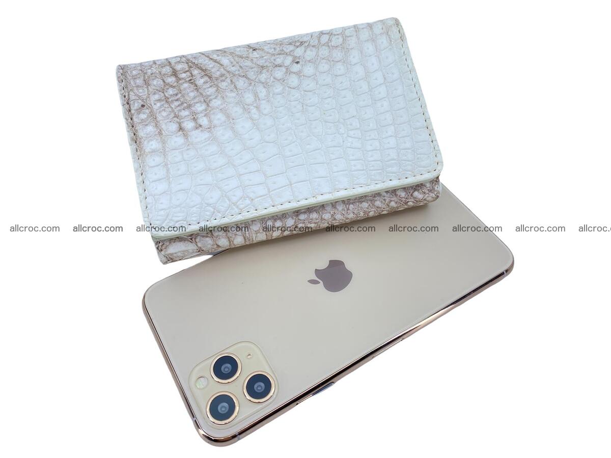 Women’s crocodile skin trifold wallet with coin pocket 1774 Foto 3