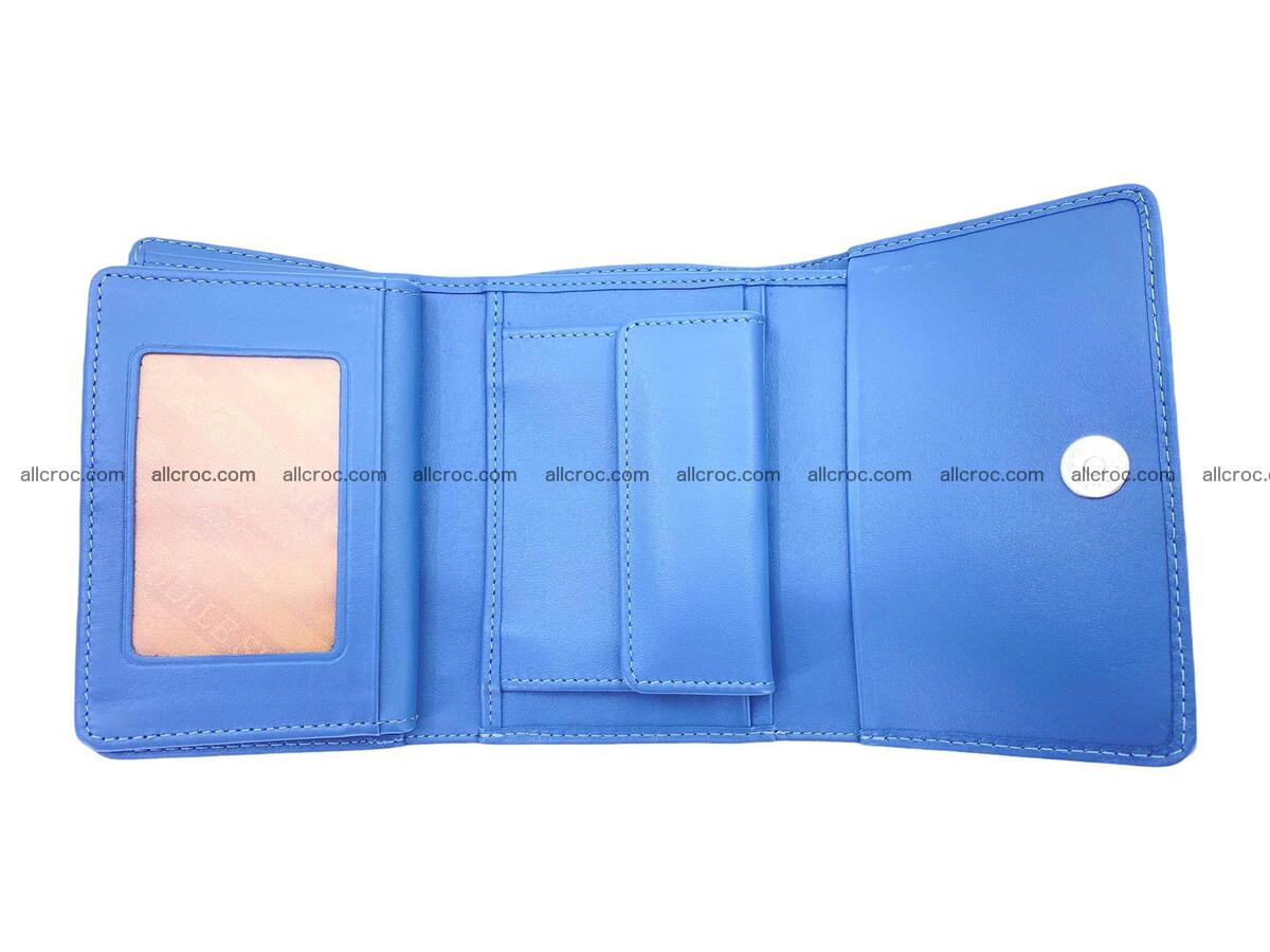 Women’s crocodile skin trifold wallet with coin pocket 1784 Foto 4