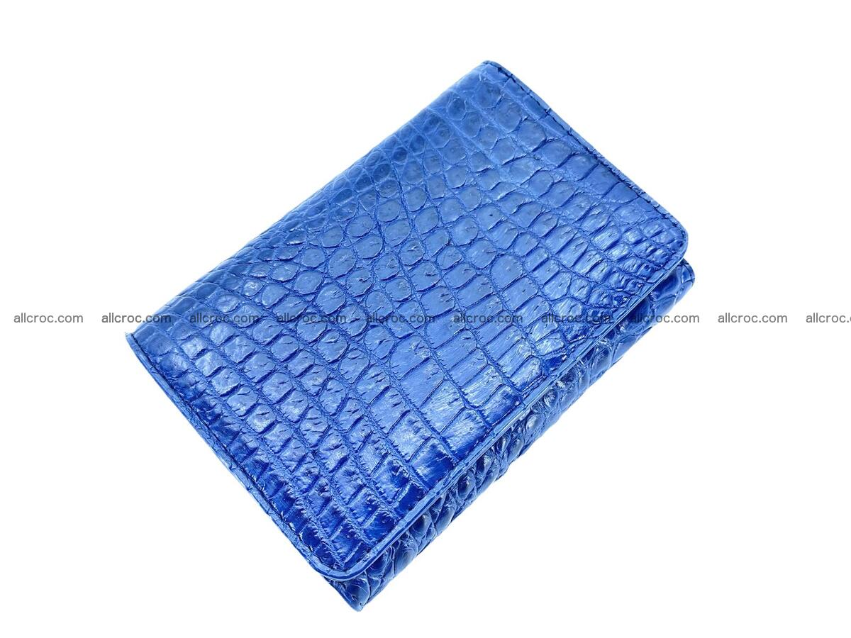 Women’s crocodile skin trifold wallet with coin pocket 1782 Foto 0