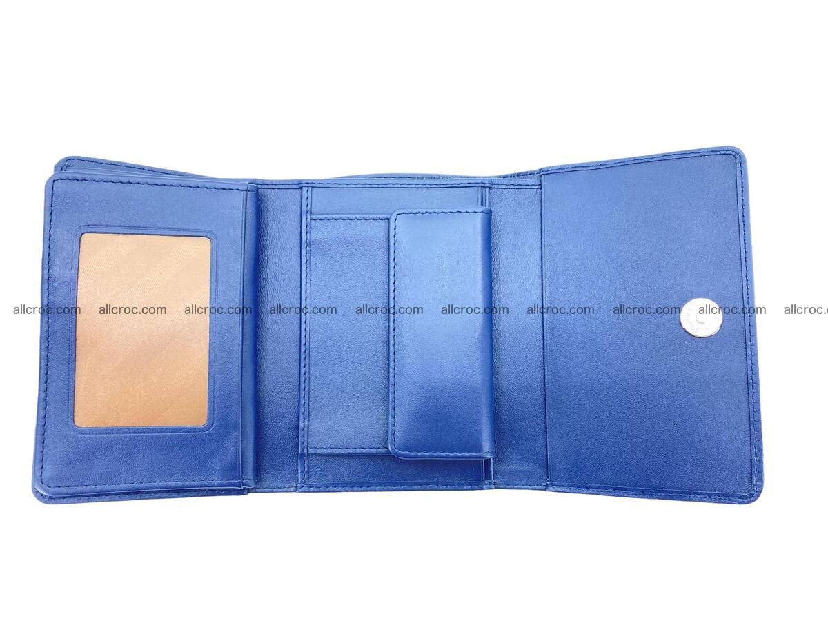 Women’s crocodile skin trifold wallet with coin pocket 1782 Foto 4