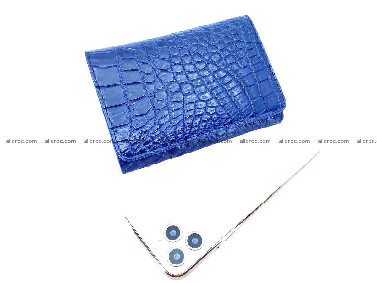 Women’s crocodile skin trifold wallet with coin pocket 1784 Foto 3