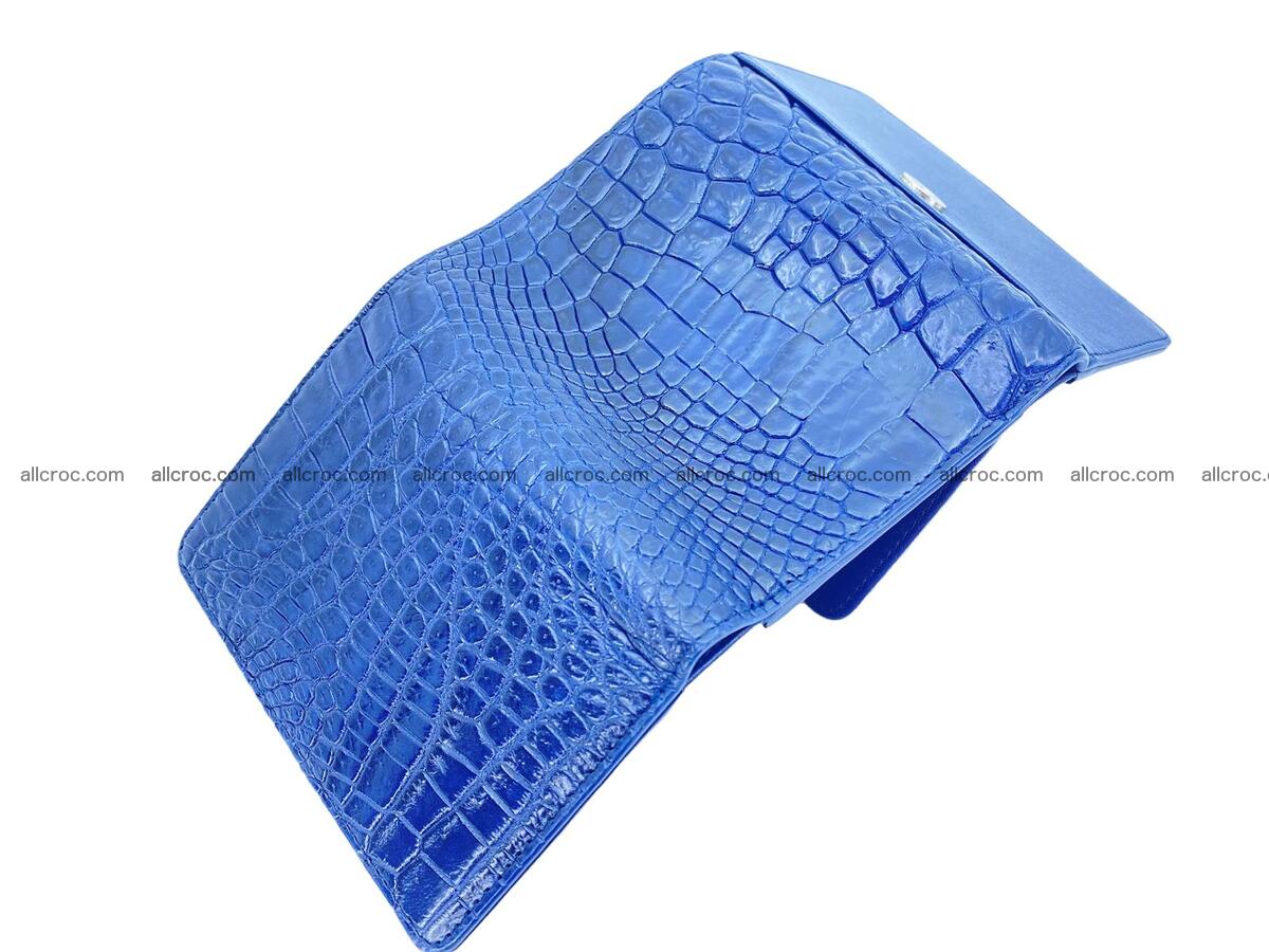 Women’s crocodile skin trifold wallet with coin pocket 1784 Foto 2