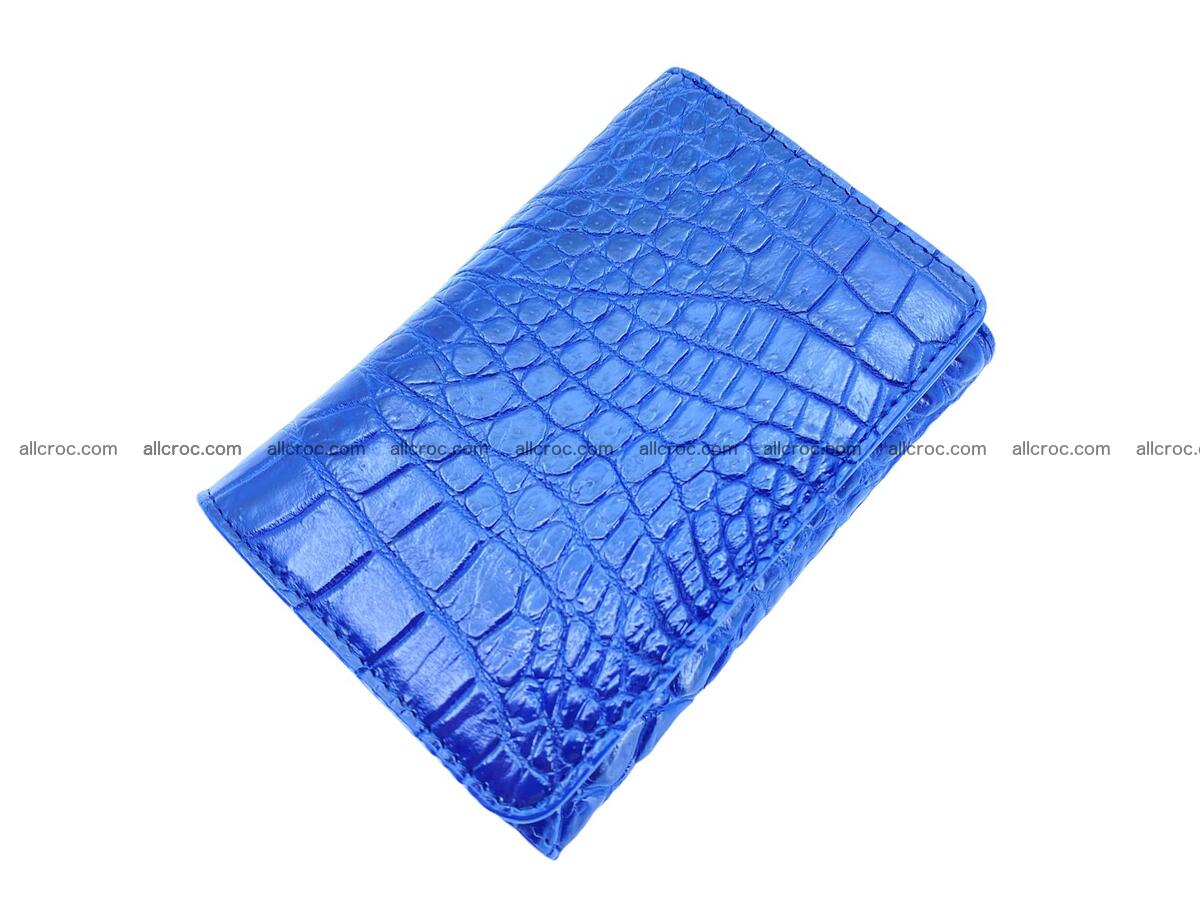 Women’s crocodile skin trifold wallet with coin pocket 1784 Foto 0