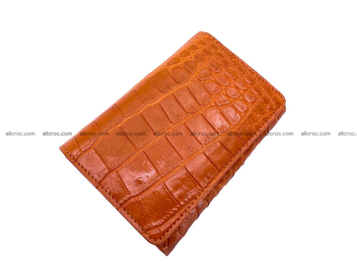 Women’s crocodile skin trifold wallet with coin pocket 1773 Foto 0