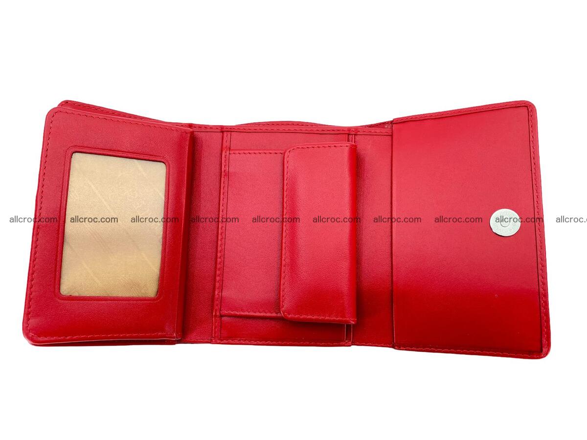 Women’s crocodile skin trifold wallet with coin pocket 1787 Foto 4