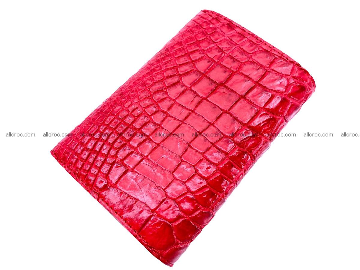 Women’s crocodile skin trifold wallet with coin pocket 1789 Foto 1