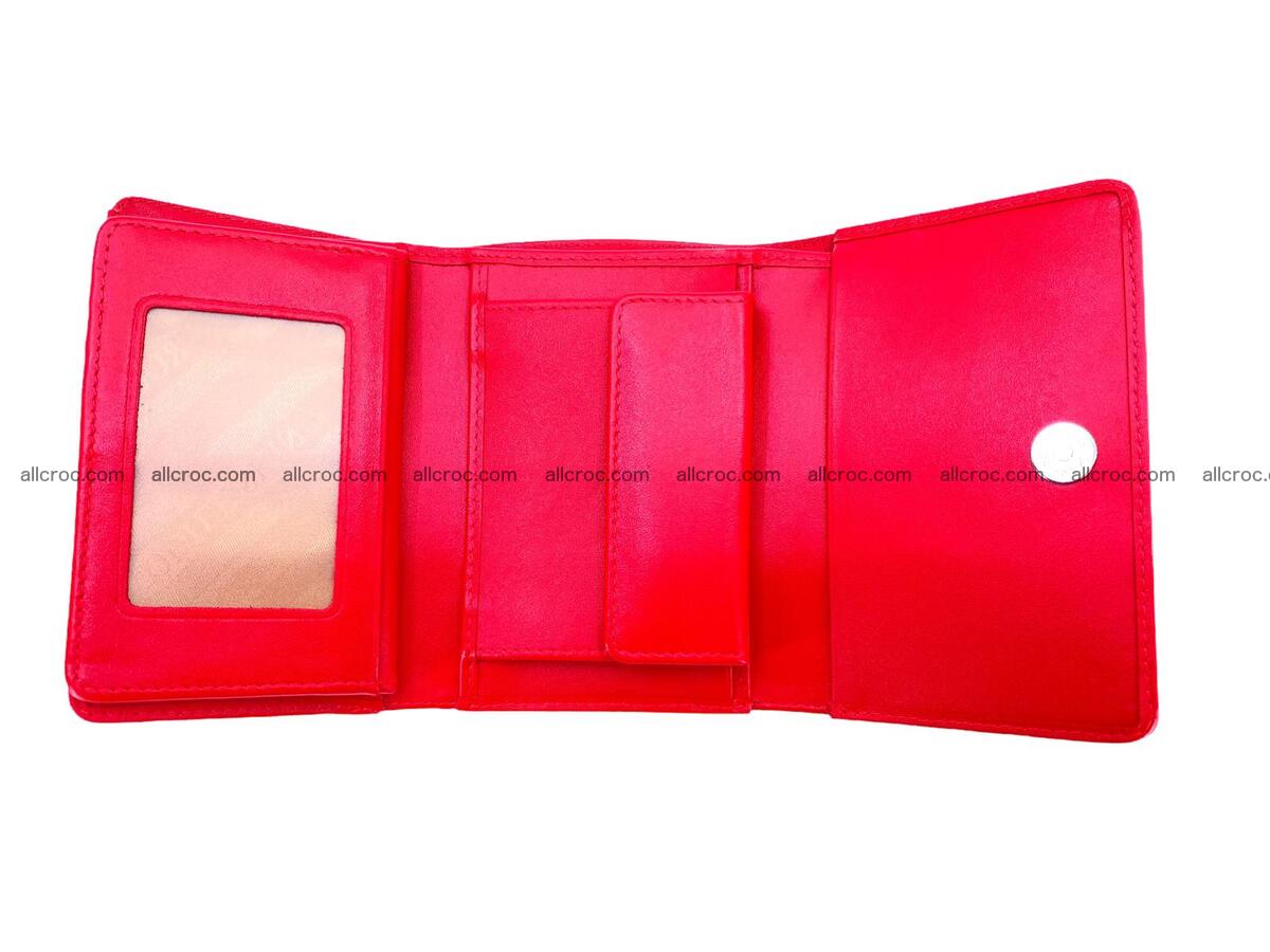 Women’s crocodile skin trifold wallet with coin pocket 1789 Foto 5