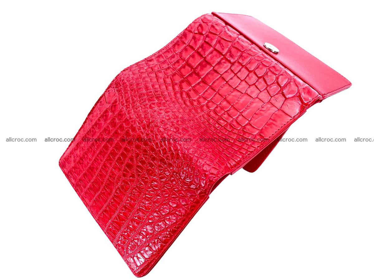 Women’s crocodile skin trifold wallet with coin pocket 1789 Foto 2