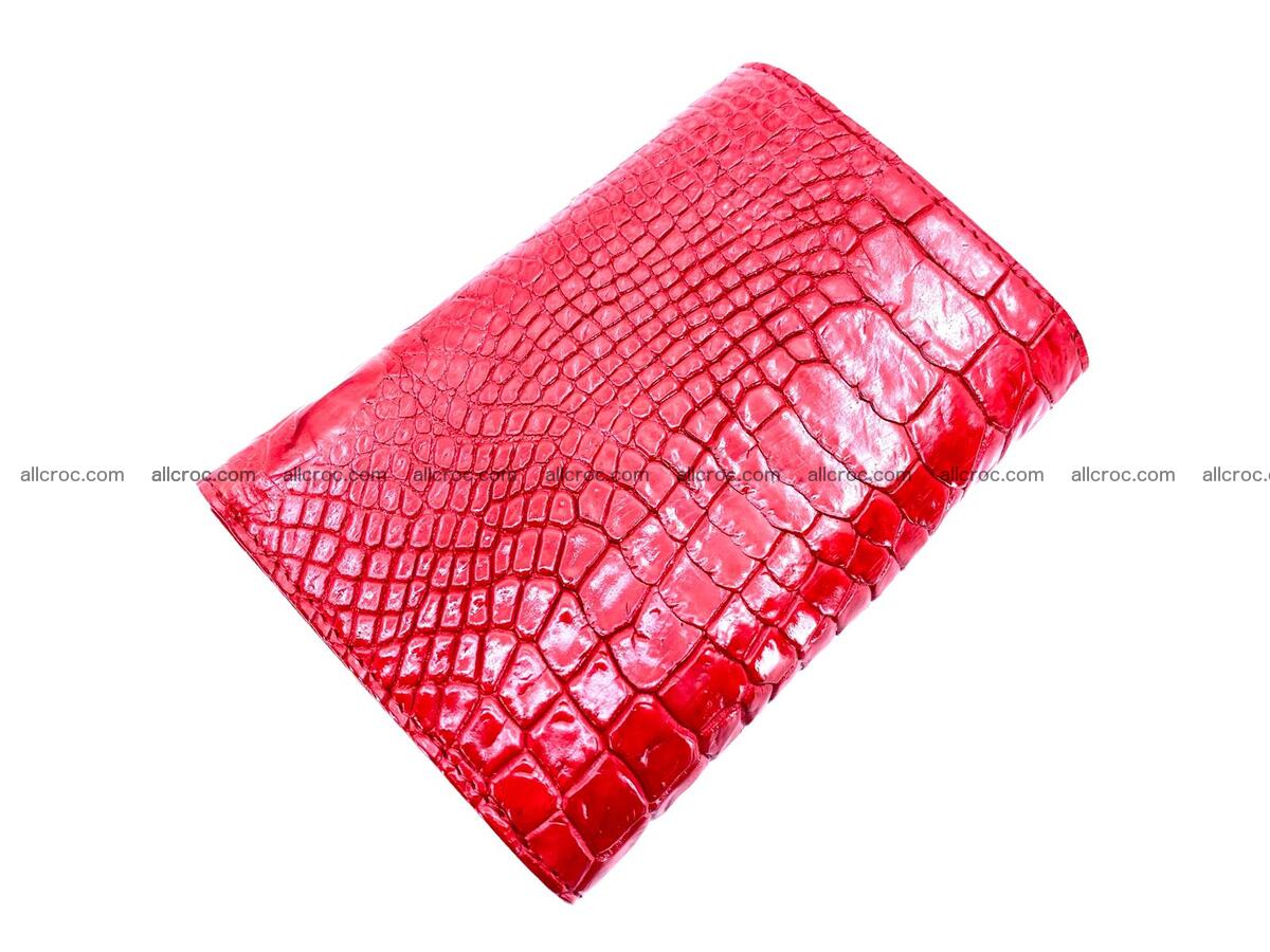 Women’s crocodile skin trifold wallet with coin pocket 1791 Foto 1