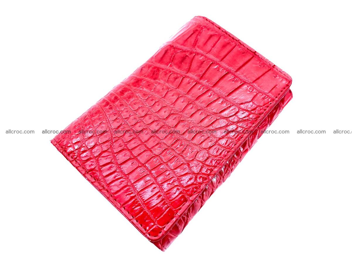 Women’s crocodile skin trifold wallet with coin pocket 1791 Foto 0
