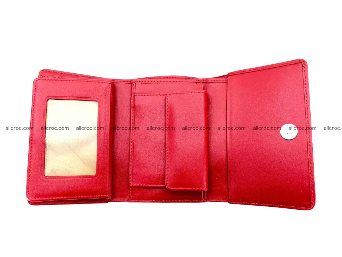 Women’s crocodile skin trifold wallet with coin pocket 1791 Foto 5