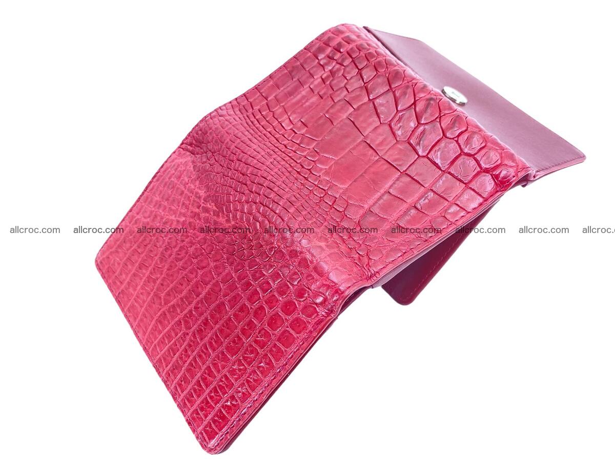 Women’s crocodile skin trifold wallet with coin pocket 1779 Foto 2