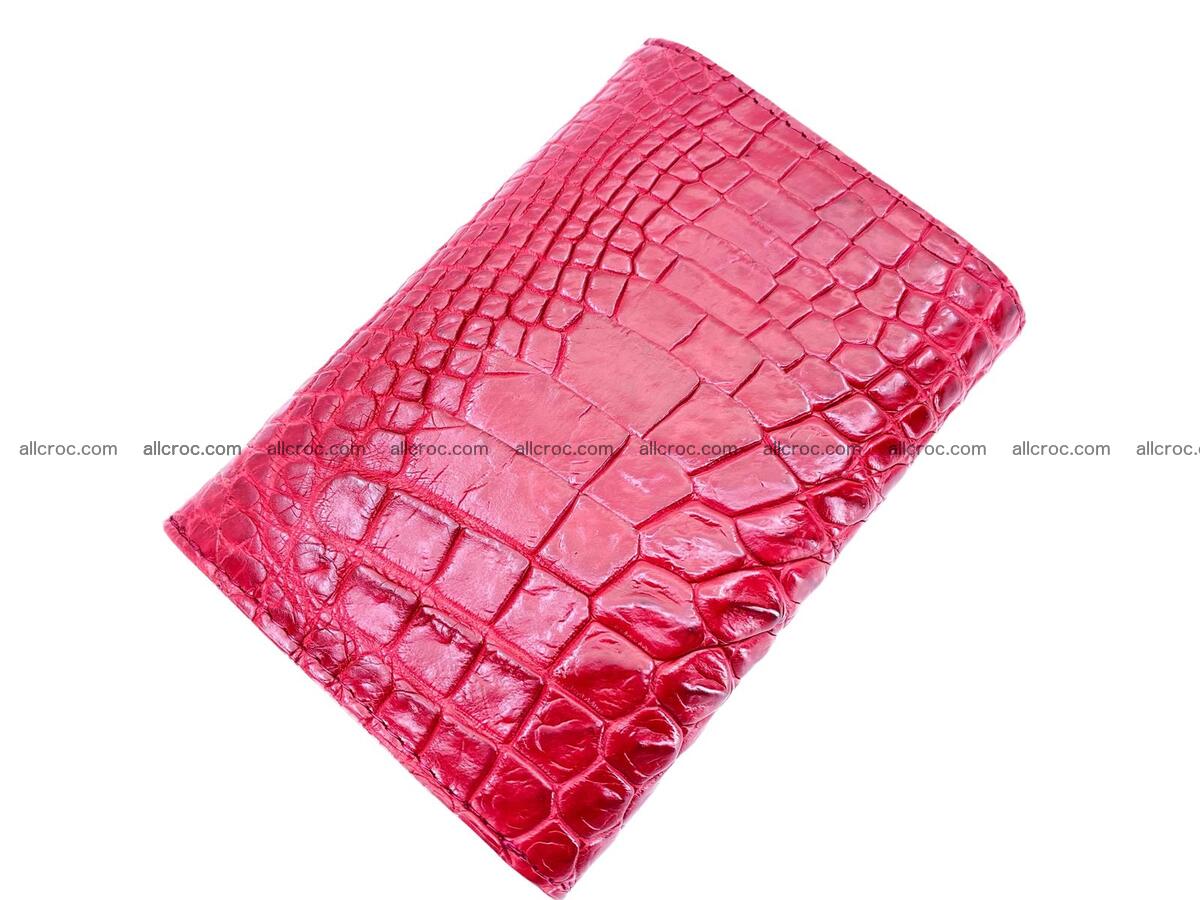 Women’s crocodile skin trifold wallet with coin pocket 1779 Foto 1