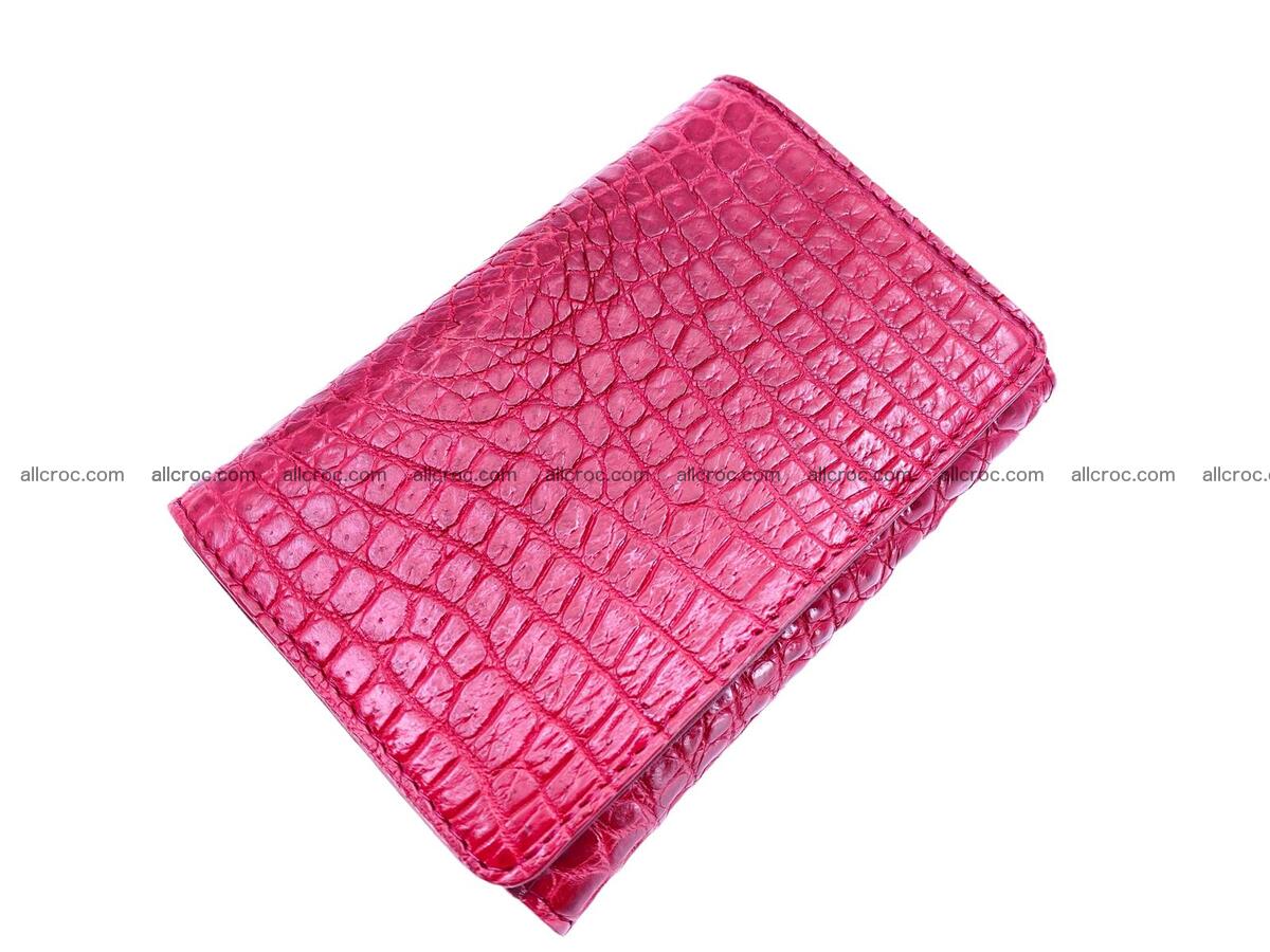 Women’s crocodile skin trifold wallet with coin pocket 1779 Foto 0