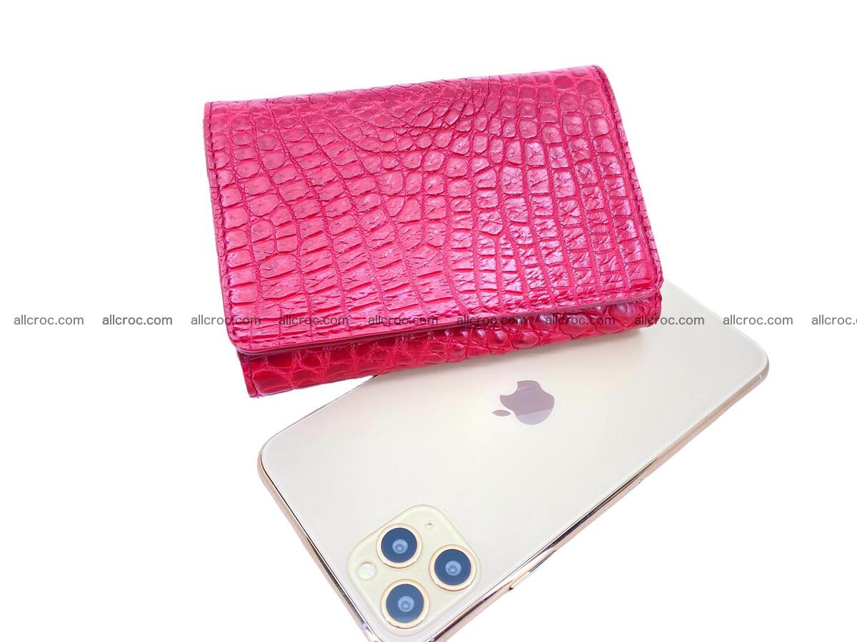 Women’s crocodile skin trifold wallet with coin pocket 1779 Foto 3