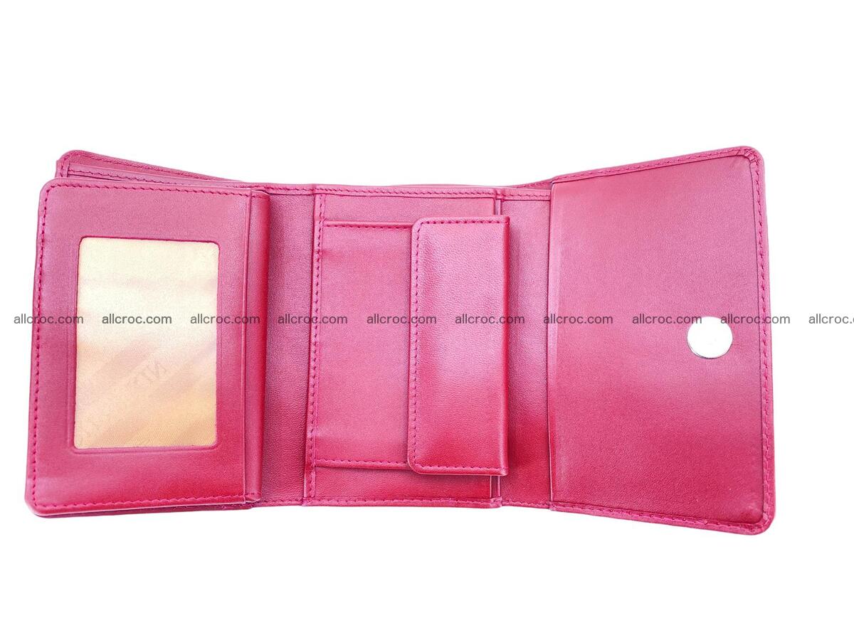 Women’s crocodile skin trifold wallet with coin pocket 1779 Foto 5