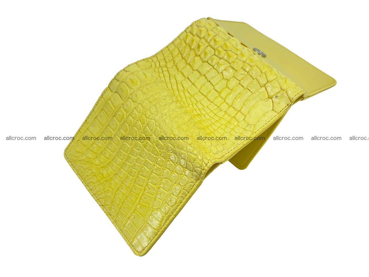 Women’s crocodile skin trifold wallet with coin pocket 1790 Foto 2