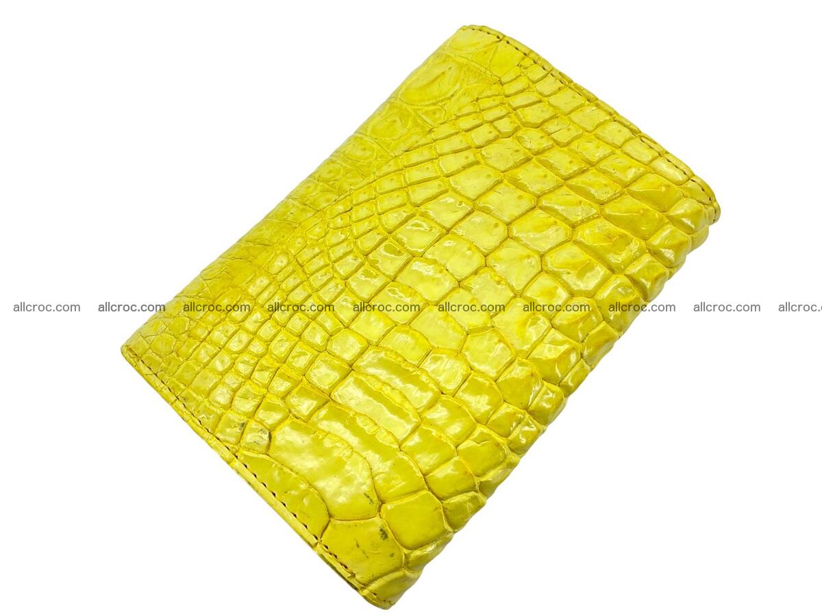 Women’s crocodile skin trifold wallet with coin pocket 1790 Foto 1