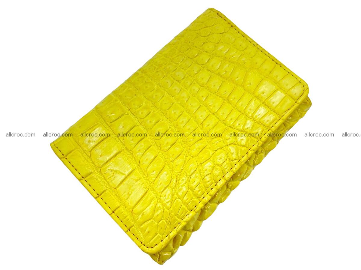 Women’s crocodile skin trifold wallet with coin pocket 1790 Foto 0