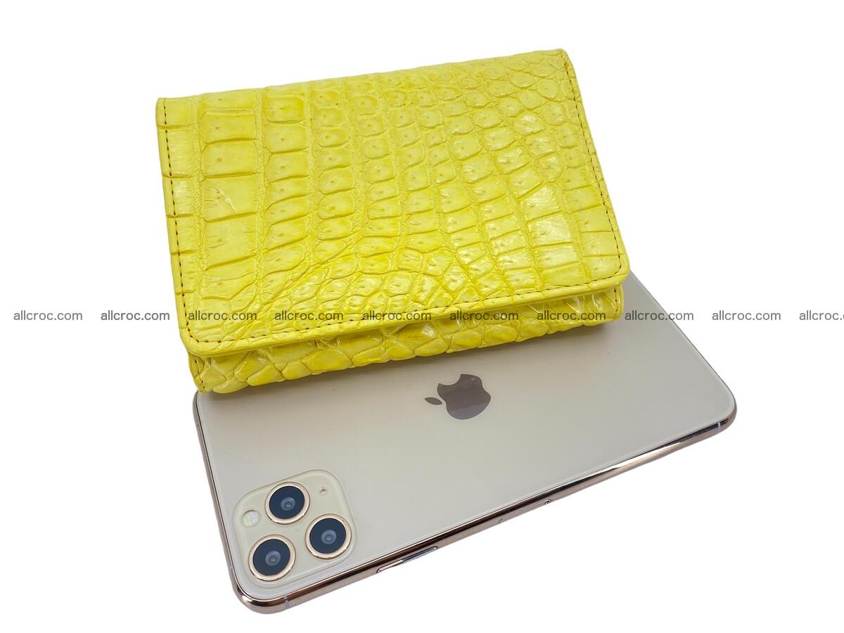 Women’s crocodile skin trifold wallet with coin pocket 1790 Foto 3
