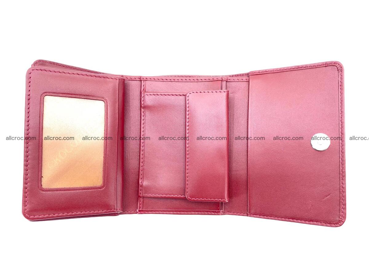 Women’s crocodile skin trifold wallet with coins pocket 1861 Foto 5