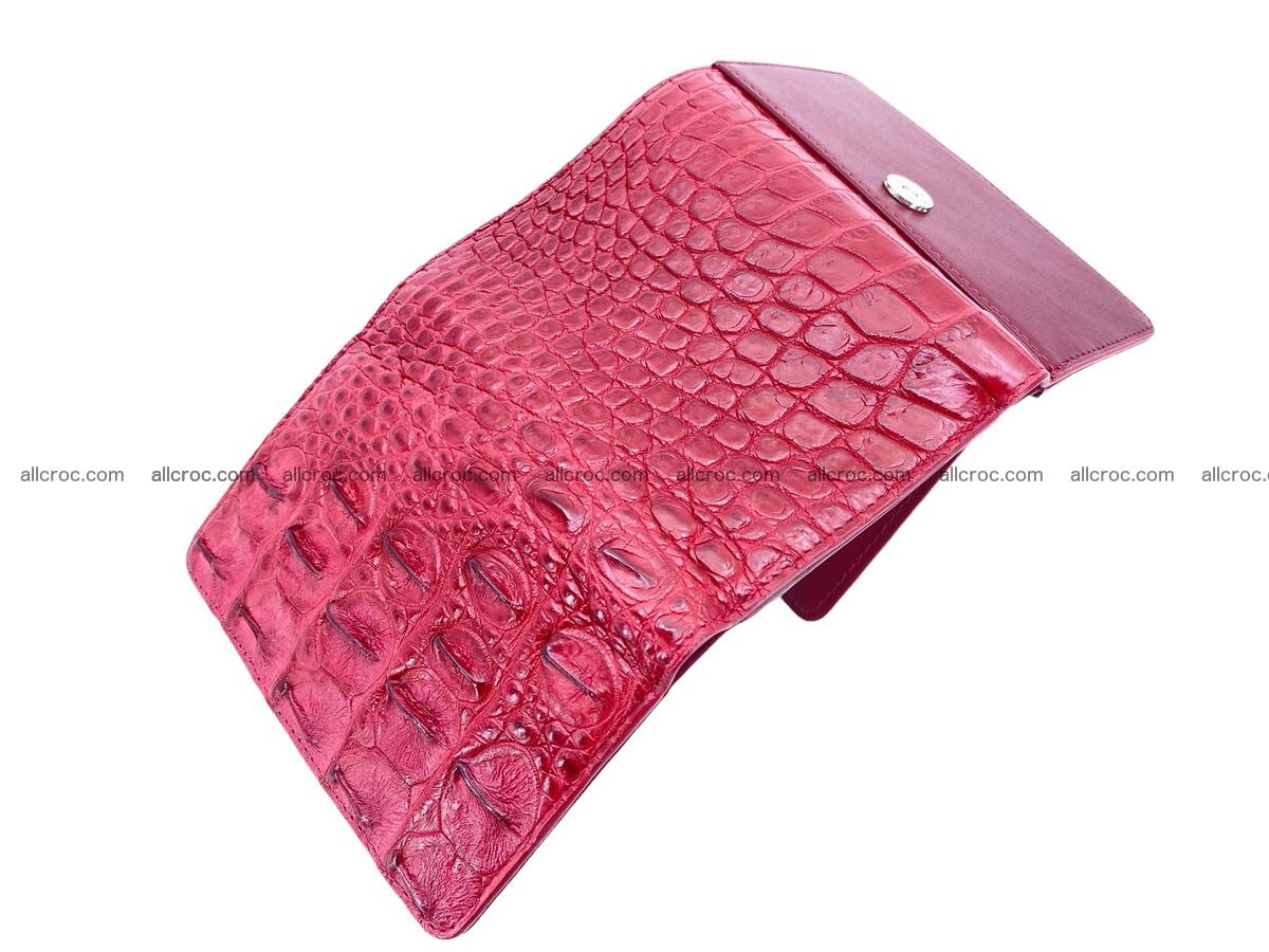 Women’s crocodile skin trifold wallet with coins pocket 1861 Foto 2